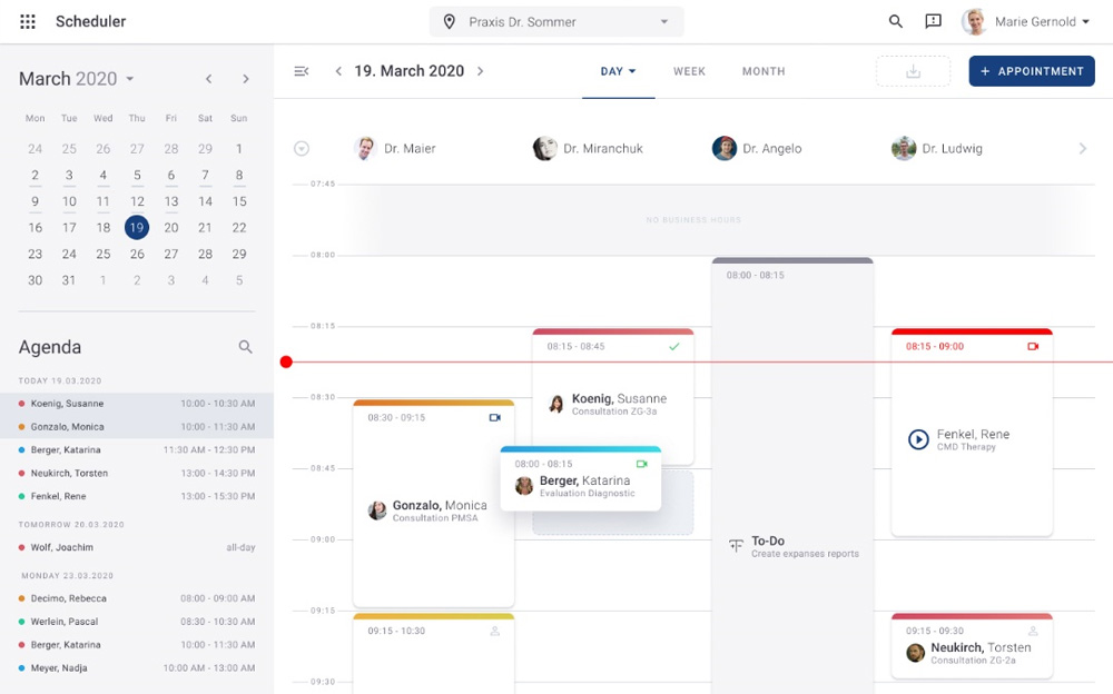 Terminplaner im Wochenüberblick